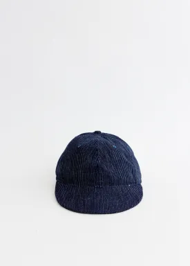 Mid 20th Century Japanese Dot Stripe Cotton Cap