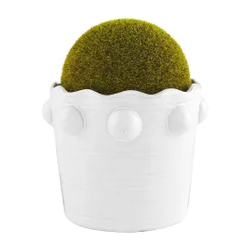 Mud Pie Large Moss Beaded Pot