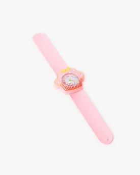 Multi Colour Cupcake Slap Band Watch