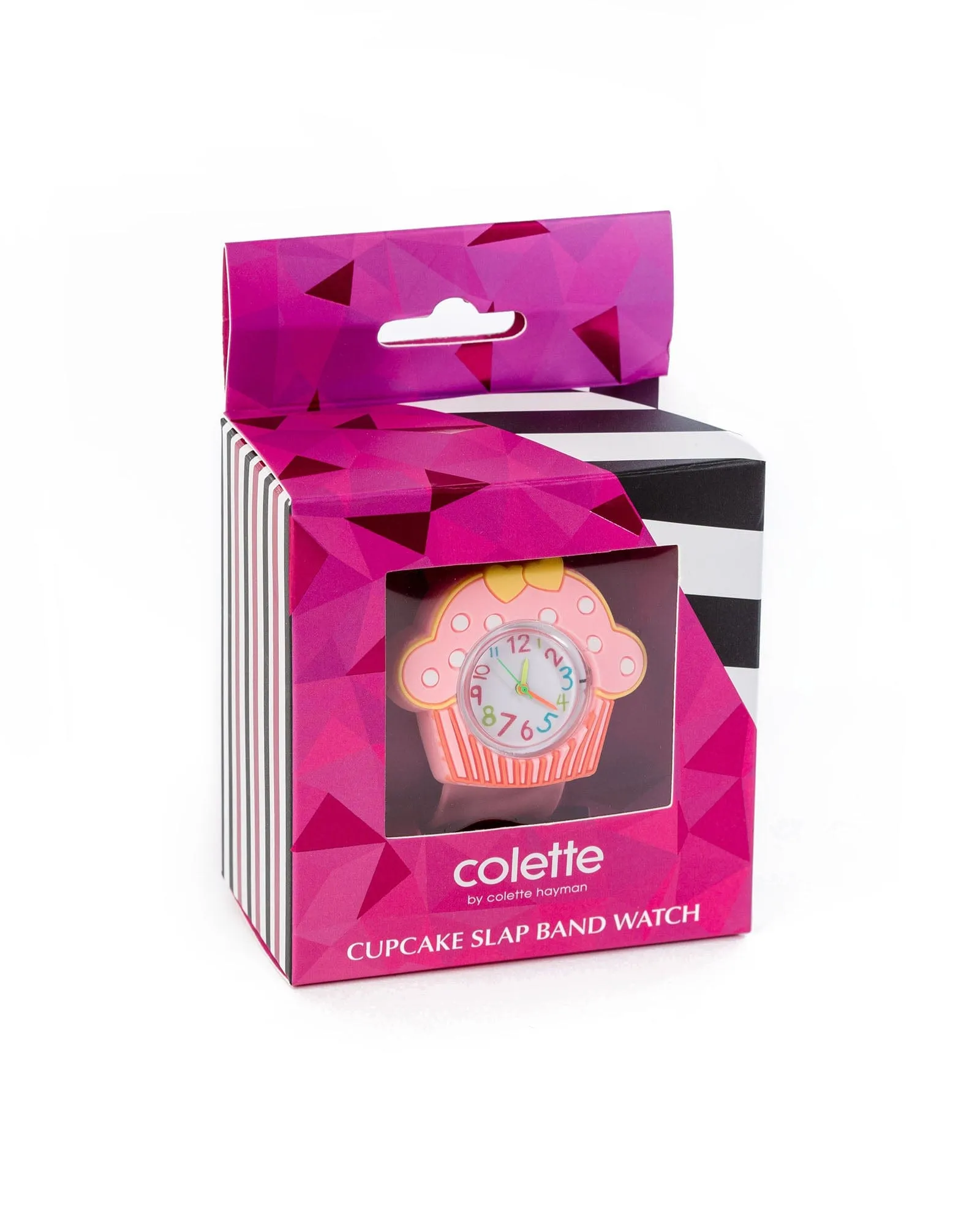 Multi Colour Cupcake Slap Band Watch