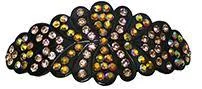 Oval Barrette with Sparkling Crystals YY86012-1