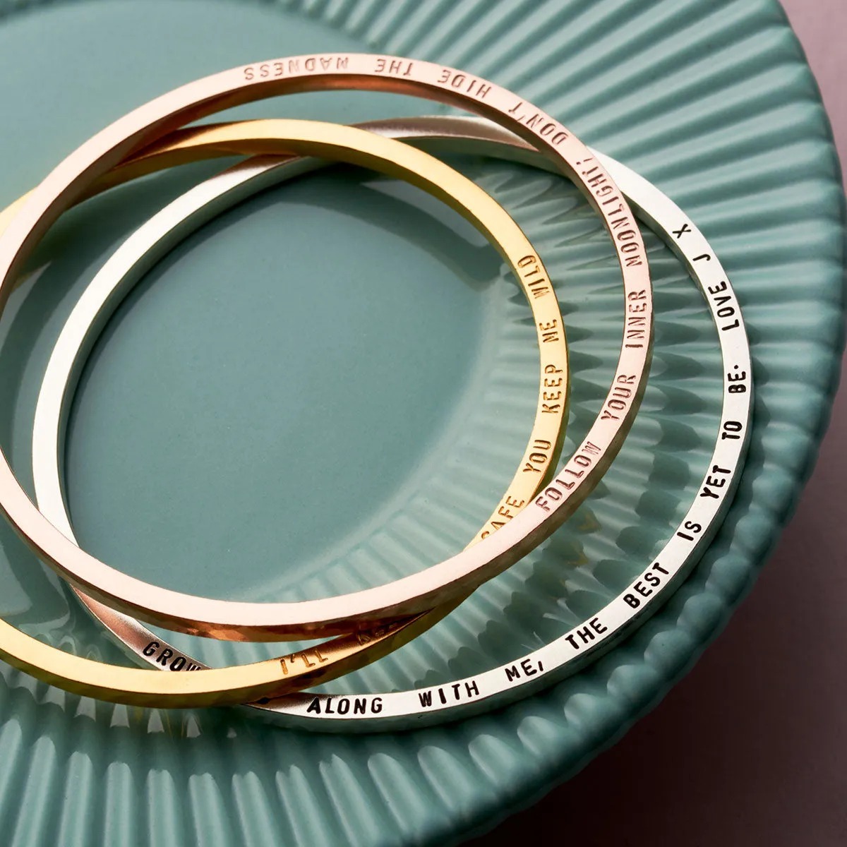 Personalised Chunky Square Bangle