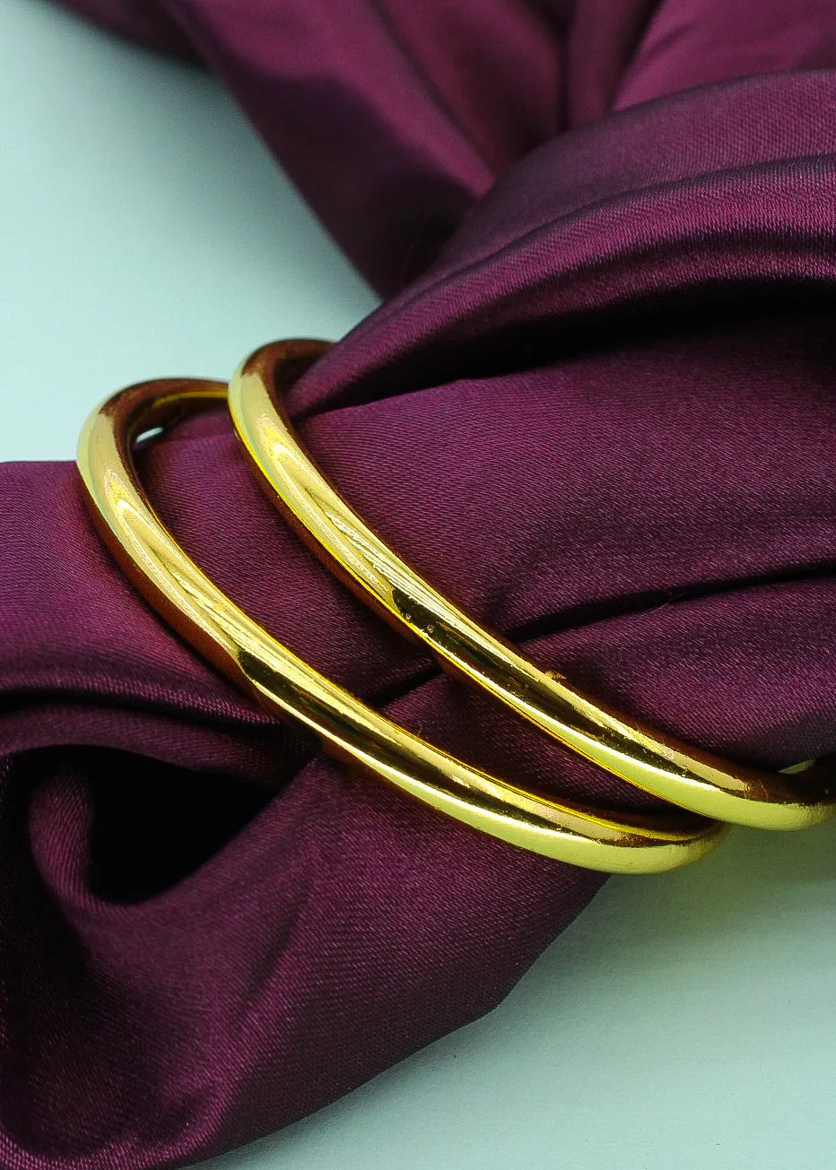 PLAIN GOLD PLATED BANGLES