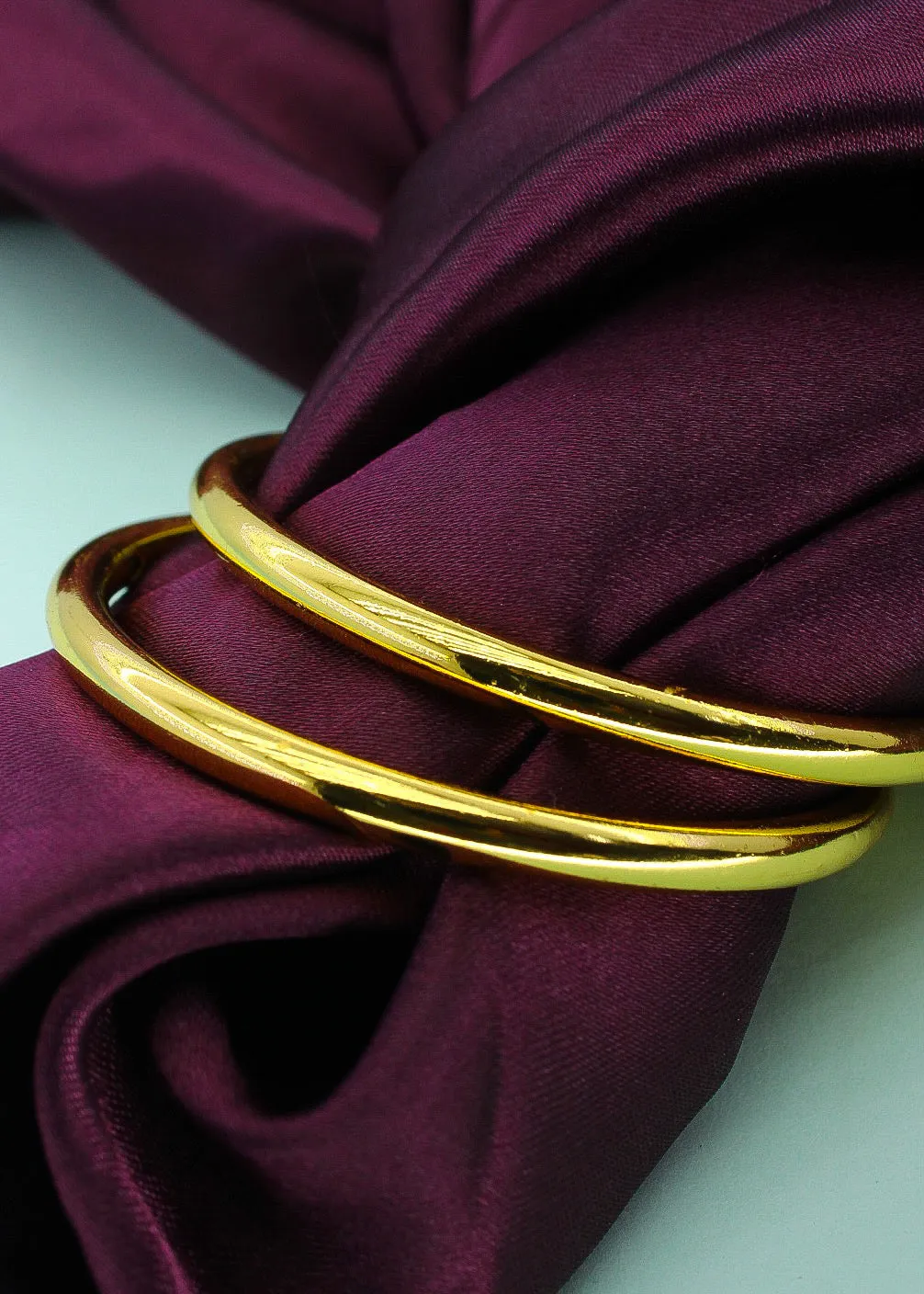 PLAIN GOLD PLATED BANGLES