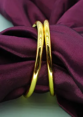 PLAIN GOLD PLATED BANGLES