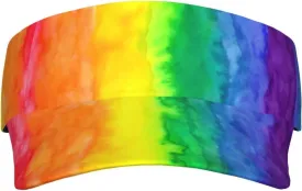 Rainbow Pride Sport Sun Visor Hat Adjustable LGBT Summer Cap Visor Caps for Women Men