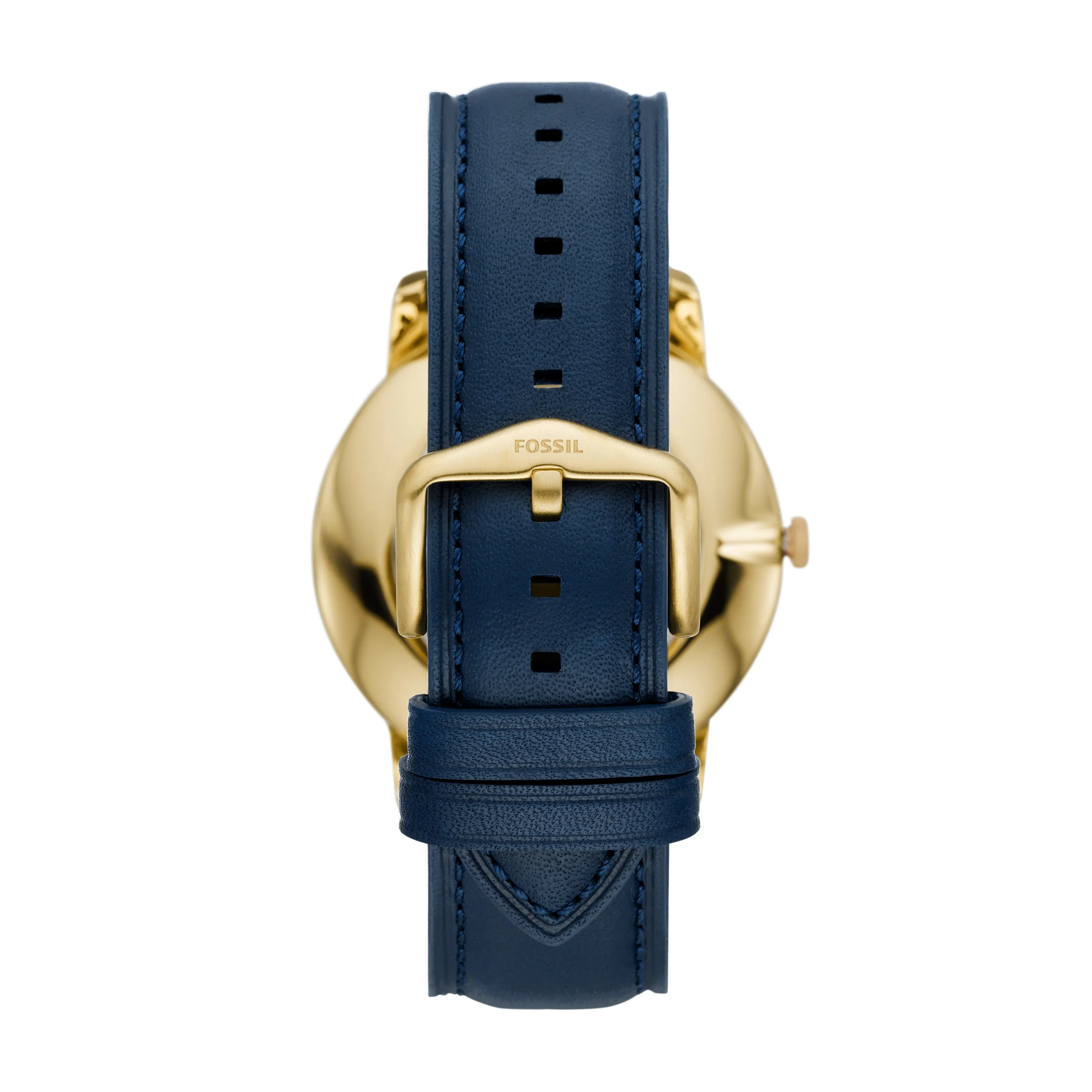 The Minimalist Three-Hand Navy Leather Watch