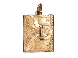 Victorian Antique Book Locket of 1863