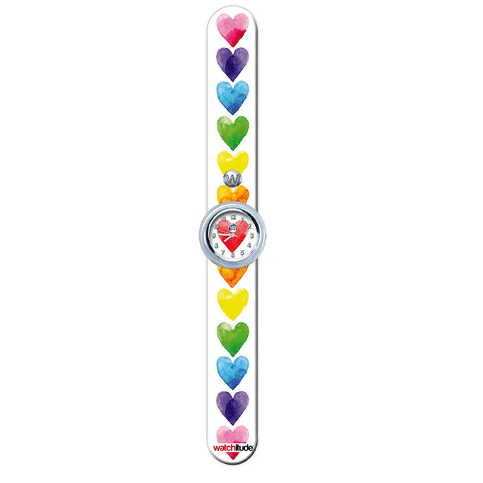 Watercolor Hearts - Slap Watch