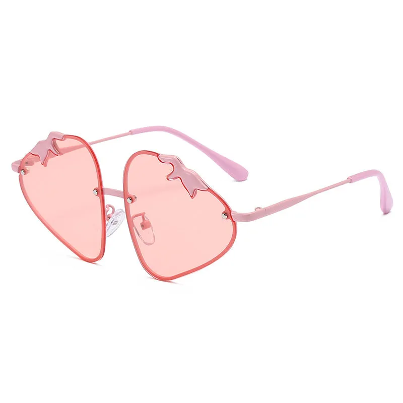 Wholesale Resin Cartoon Strawberry Sunglasses