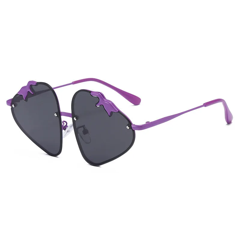 Wholesale Resin Cartoon Strawberry Sunglasses