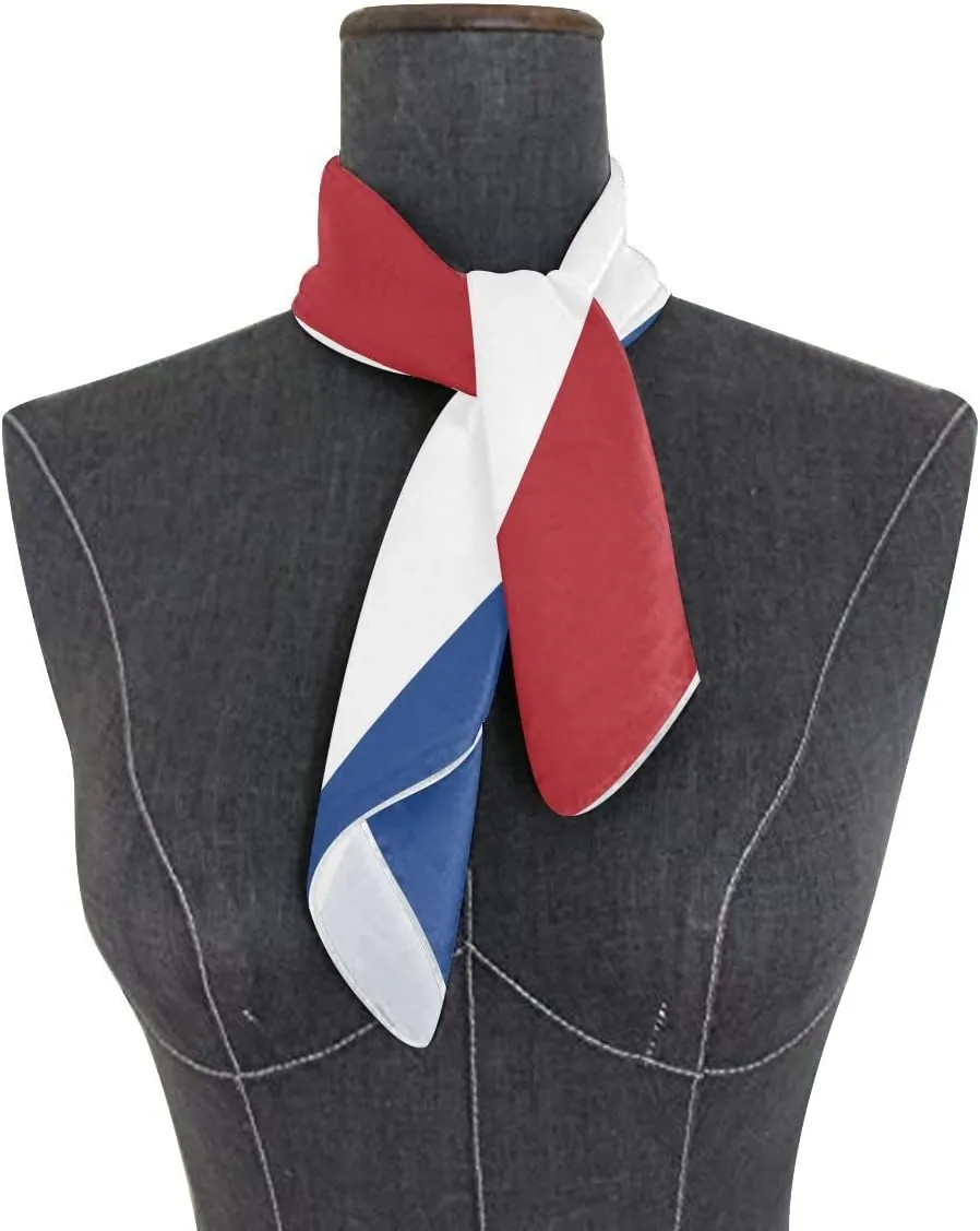 Women's Fashion Silk Scarf Square Satin Headscarf Neck Scarf Head Hair Wraps