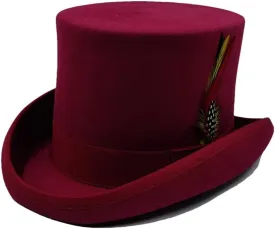 Wool Felt High Top Hat Wool Magician High Hat Jazz Top Hats Men and Women Flat Felt Hat Men's Costume Hats 42 XL 61cm