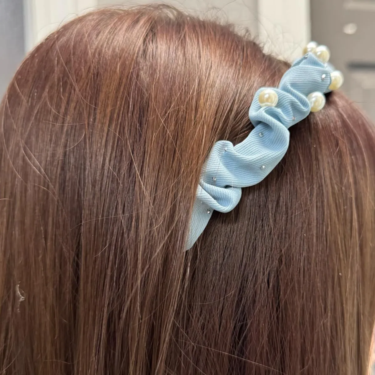 Wrinkled Pearl Accent Hairbands by Vivian-Lu