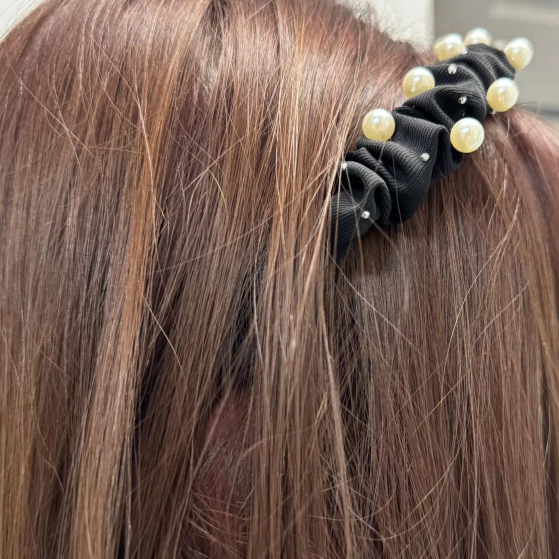 Wrinkled Pearl Accent Hairbands by Vivian-Lu
