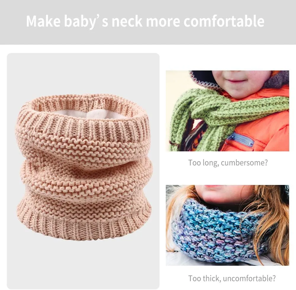 XIAOHAWANG Baby Boys Girls Winter Scarf Infant Thick Knit Scarves Toddler Neckerchiefs lovely